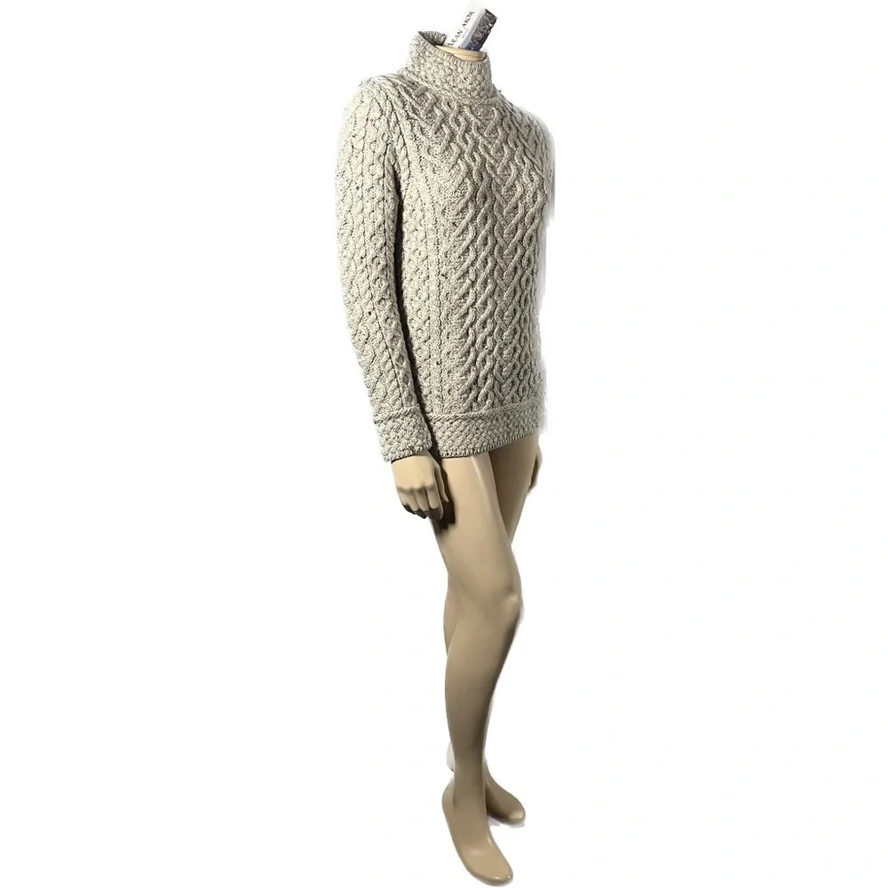 NWT Aran Mor Ireland 100% Merino Cable Knit Sweater - Picture 10 of 16